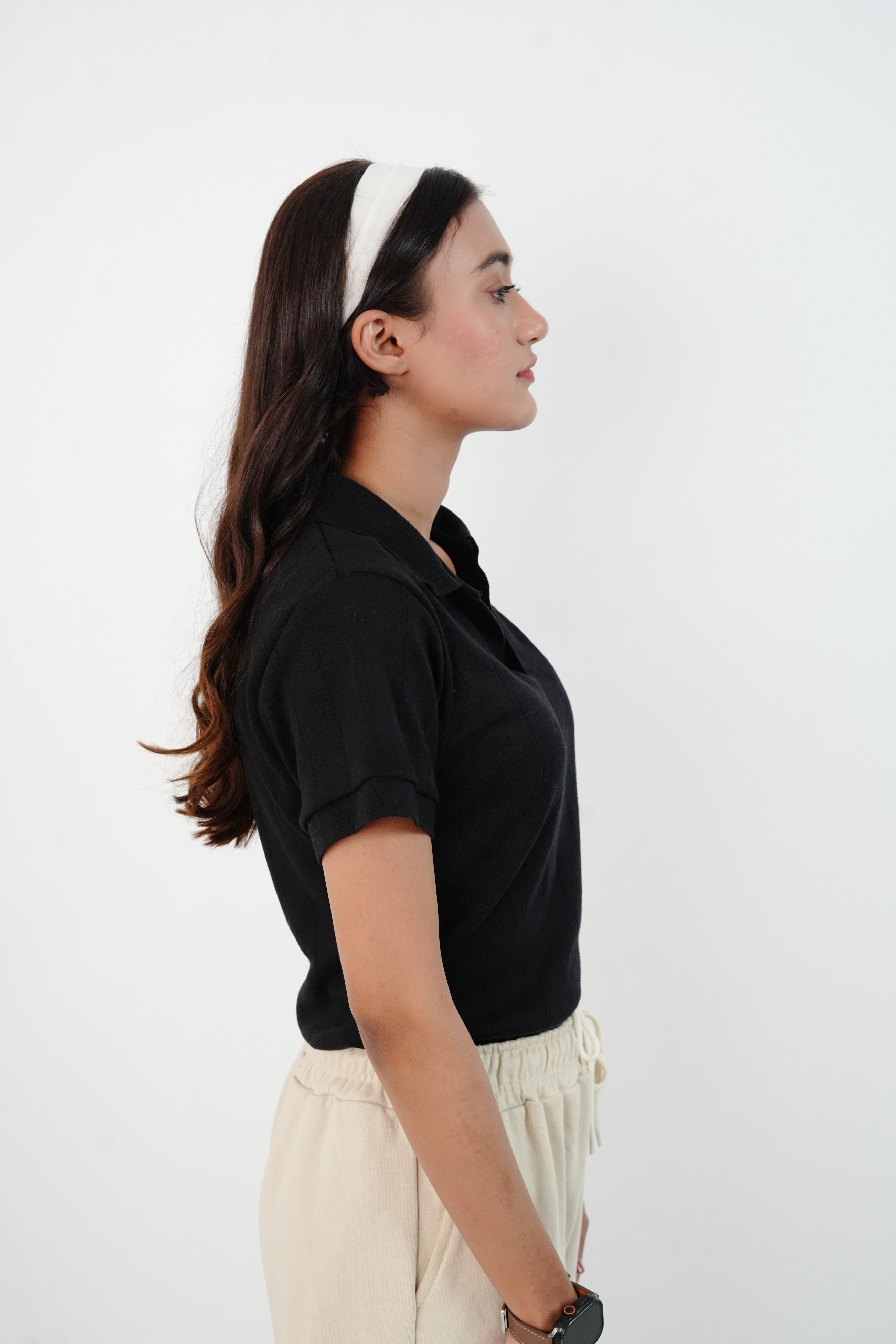 Black Drop Needle Polo
